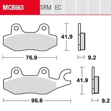 Bremsbelag für Kawasaki Z 125
