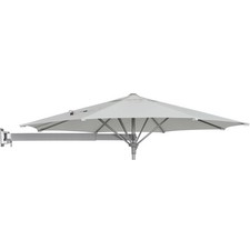 Ampelschirm Sonnenschirm Grau-Silber mit Dreh- & Neigungsfunktion Ø 245 cm