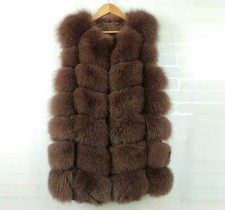 Echtfell Weste Fur Pelzweste Braun S