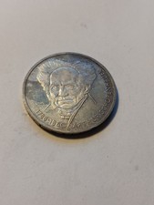 Deutschland Gedenkmünze 10 DM 1988 D, Arthur Schopenhauer, 625er Silber