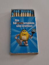 Streichholzschachtel, M & M, Sommerspiele, M - MS, Fackel, Schokolinsen 