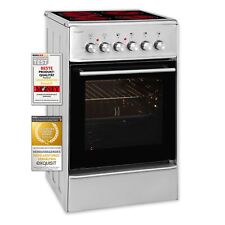 Exquisit Elektro-Standherd ECM 5-4.1 Inox EEK: A 46,6 Liter Glaskeramik Umluft