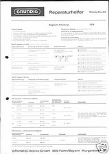 Grundig Original Service Manual für Melody-Boy  210