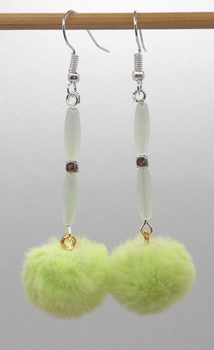 Bommel ohrringe glas - bommel,