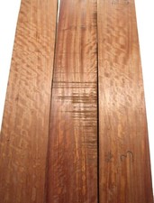 1x Bubinga Holz Riegel Rosenholz Curly 104x13cm x 22-23mm #P7