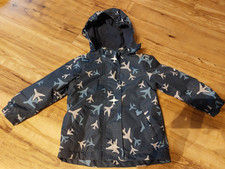 Thermo Regenjacke - Größe 86/92 - Flugzeuge - Tchibo - gebraucht - Jungen