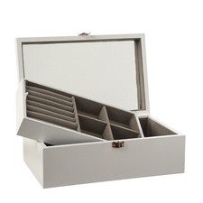 Schmuckkästchen mit Spiegel herausnehmbares Fach Schmuckschatulle Schmuckkasten