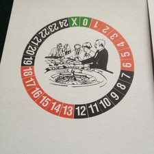 100 Stück Casino Roulette  Karten für das 24er Roulette Kessel Spiel Spielbank