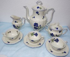 Kaffeeservice, Enziandekor