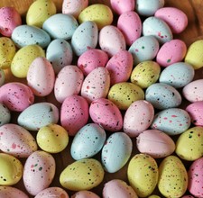 72 x kunterbunte 2.5cm Ostereier Ostern Pink Rosa Dekoration Plastik Plastikeier