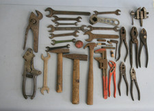 Konvolut altes Werkzeug Zange Schraubenschlüssel, Hammer, HEBA Reform, WERINDUS 