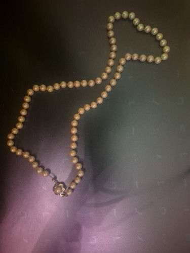Vintage echte perlen kette 6 - echte,