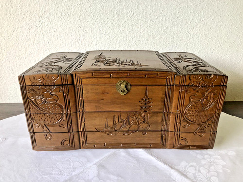 Schmuckschatulle holz mit - schmuckschatulle,