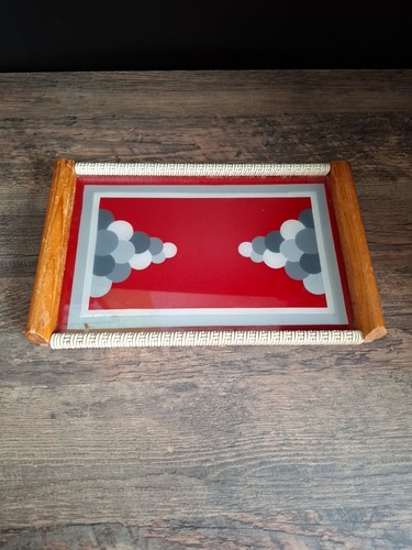 Tablett ddr geflochten glas - geflochten,