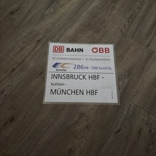 Original Zuglaufschild DB/ÖBB