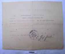 vorläufiges Besitzzeugnis zum