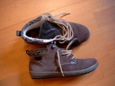 braune gefütterte Winterschuhe, Gr. 38, Rieker