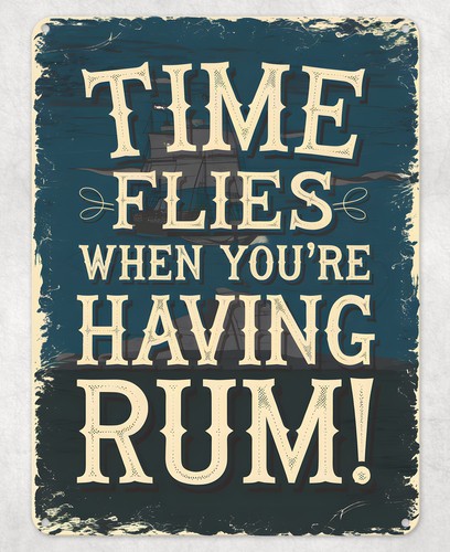Die zeit fliegt - lustig, rum