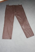 Lederjeans Echtleder braun Gr