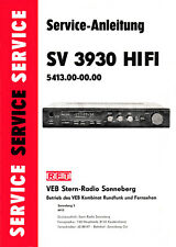 Service-Anleitung RFT SV 3930