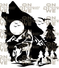 Aufkleber "Wolf 15" klein