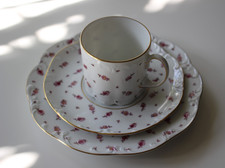 Rosenthal Monbijou Blütenteppich 3 teiliges Mokka/Espresso Gedeck RAR