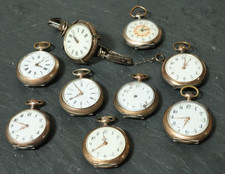 9 alte silberne Taschenuhr