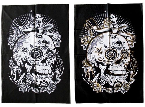 Skull totenkopf dekotuch - skull,