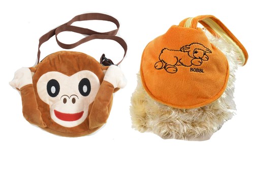 2er set plüschtasche kinder - plüschtasche,