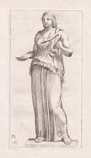 Vestal Virgin Vestalin ancient Rome Kupferstich Francois Perrier 1638 etc 342404