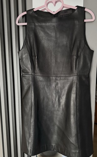 Zara minikleid leder - ,