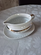 Bareuther Waldsassen Bavaria Sauciere/Soßenschlüssel mit Goldrand