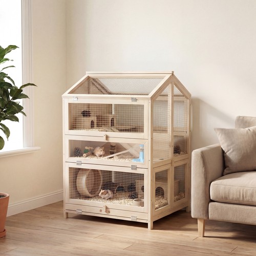 Hamsterkäfig aus holz - aus, 3