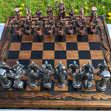 Antikes Schachspiel Handarbeit