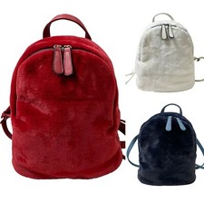 Damen Kunstfell Rucksack