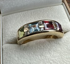 Ring, Silber925, vergoldet, Gr.54(17), 5,5 mm breit, Kanalfassung,