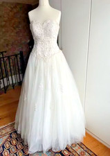 Traumhaftes Brautkleid von Lohrengel – Champagner, Gr. 38, A-Linie