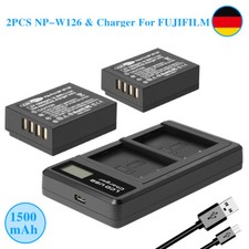 2× NP-W126 NP-W126S Akku + Ladegerät Für Fuji X100F X-T2 X-T3 T10 HS50EXR X-Pro2