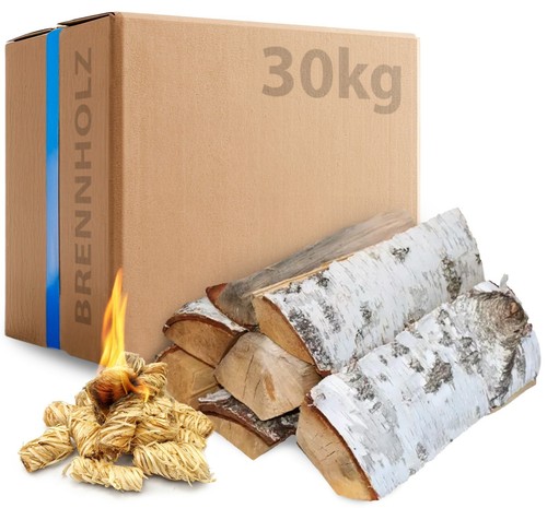 Birken brennholz mit 15 - birken,