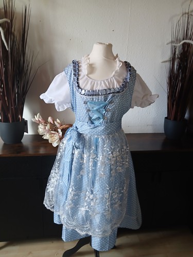 Damen dirndl blau weiß - damen, gr