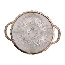 Silber Teller, Glas