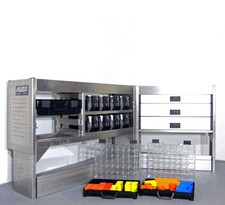 FES GmbH gebrauchte ALUCA Fahrzeugeinrichtung Regal T-Boxx Koffer VW Caddy Cu...