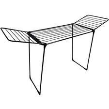 Wäscheständer extra hoch Schwarz 20m Flügelwäscheständer Poseidon 