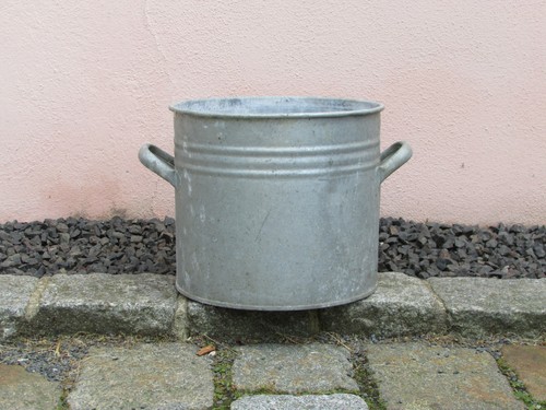 Alter zinkkübel zinktopf topf - zinkkübel,