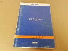 ORIG Fiat Kundendienst-Handbuch Argenta 1982 Werkstatthandbuch Reparaturhandbuch
