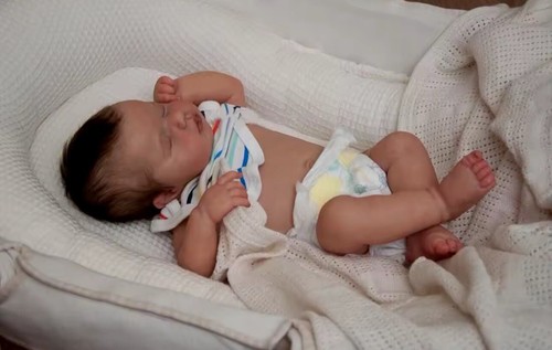 Newborn baby puppe - newborn, loulou