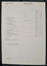 BMW 3er E36 Compact individual Preisliste/pricelist/Prospekt/brochure/folleto 95