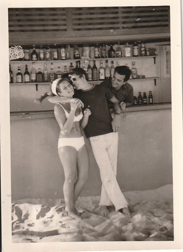 Vintage foto schöne frau - frau, im