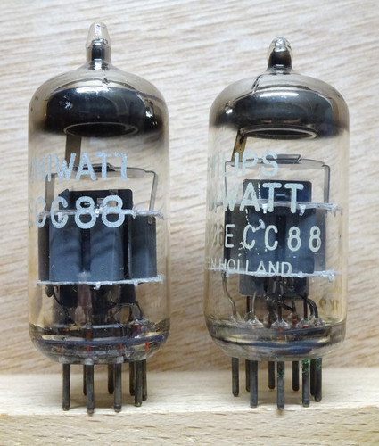 Pair philips miniwatt ecc88 - pair:,