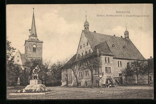 Ansichtskarte sömmerda - ansichtskarte,